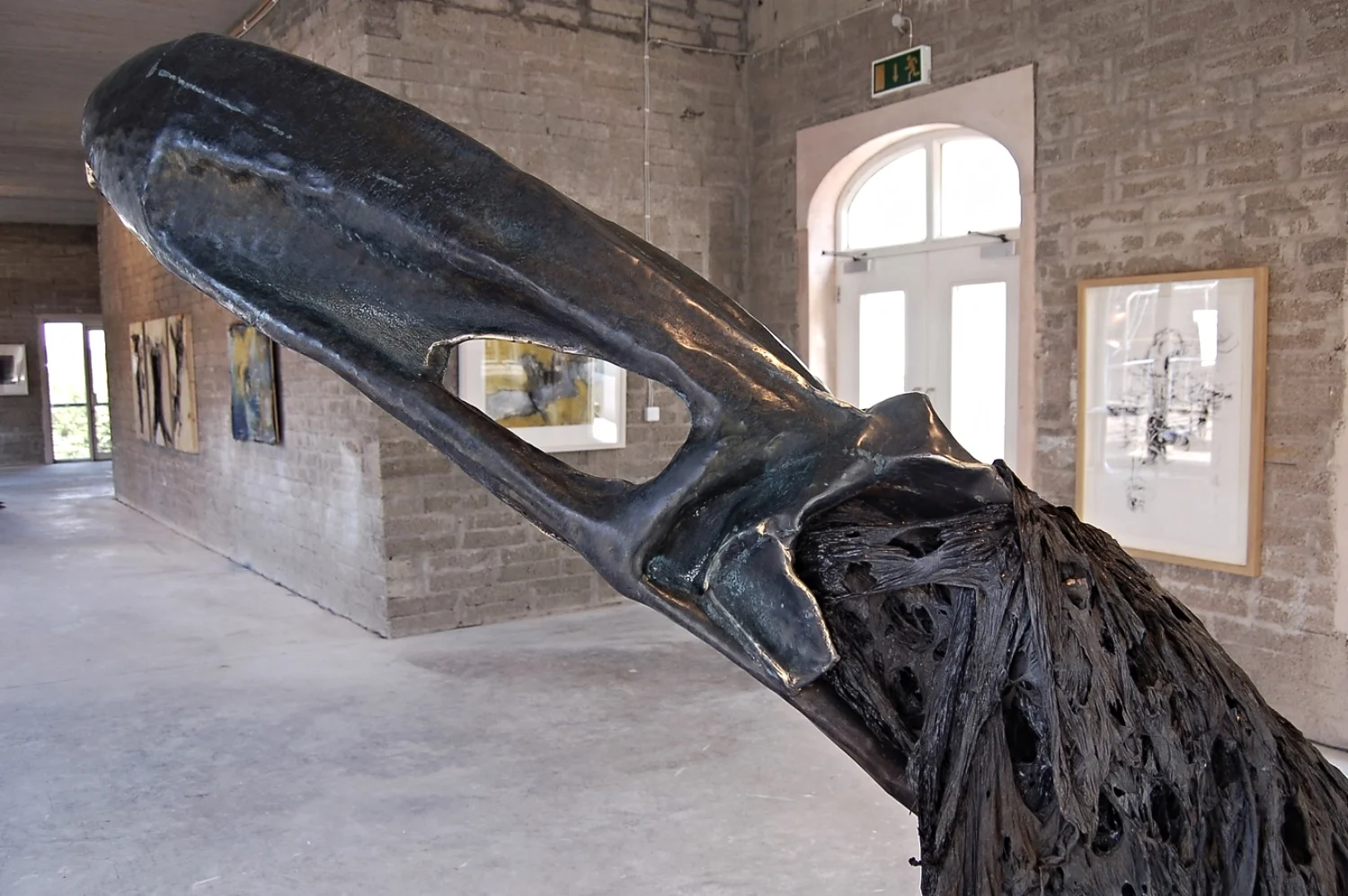 Sruibh Brain, repoussé bronze and silage wrap, 2.1m high x 2m x 1.5m, 2014
