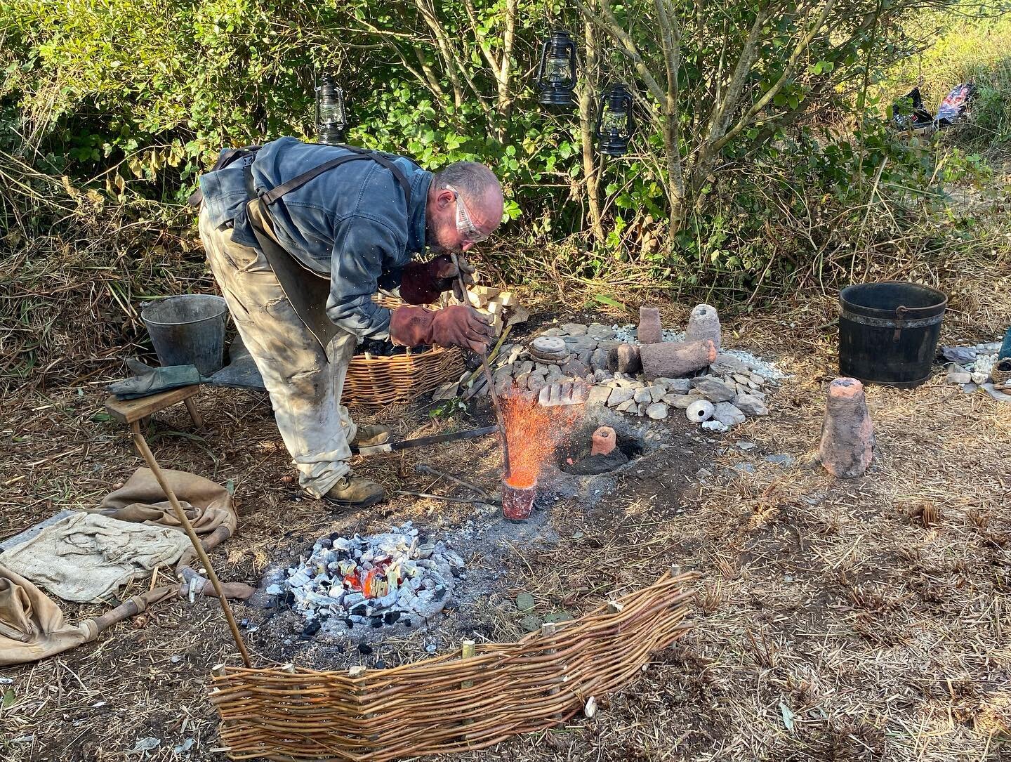 Thirty people attending #experimentalarchaeology event for @culturenight making medieval #handbells to highlight #christianheritage and of the #iveraghpeninsula supported by @kerrycoarts @karen.hendy