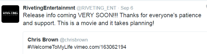 Source: Twitter RIVETING_ENT