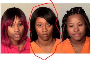 Diamond Reynolds is in the middle...