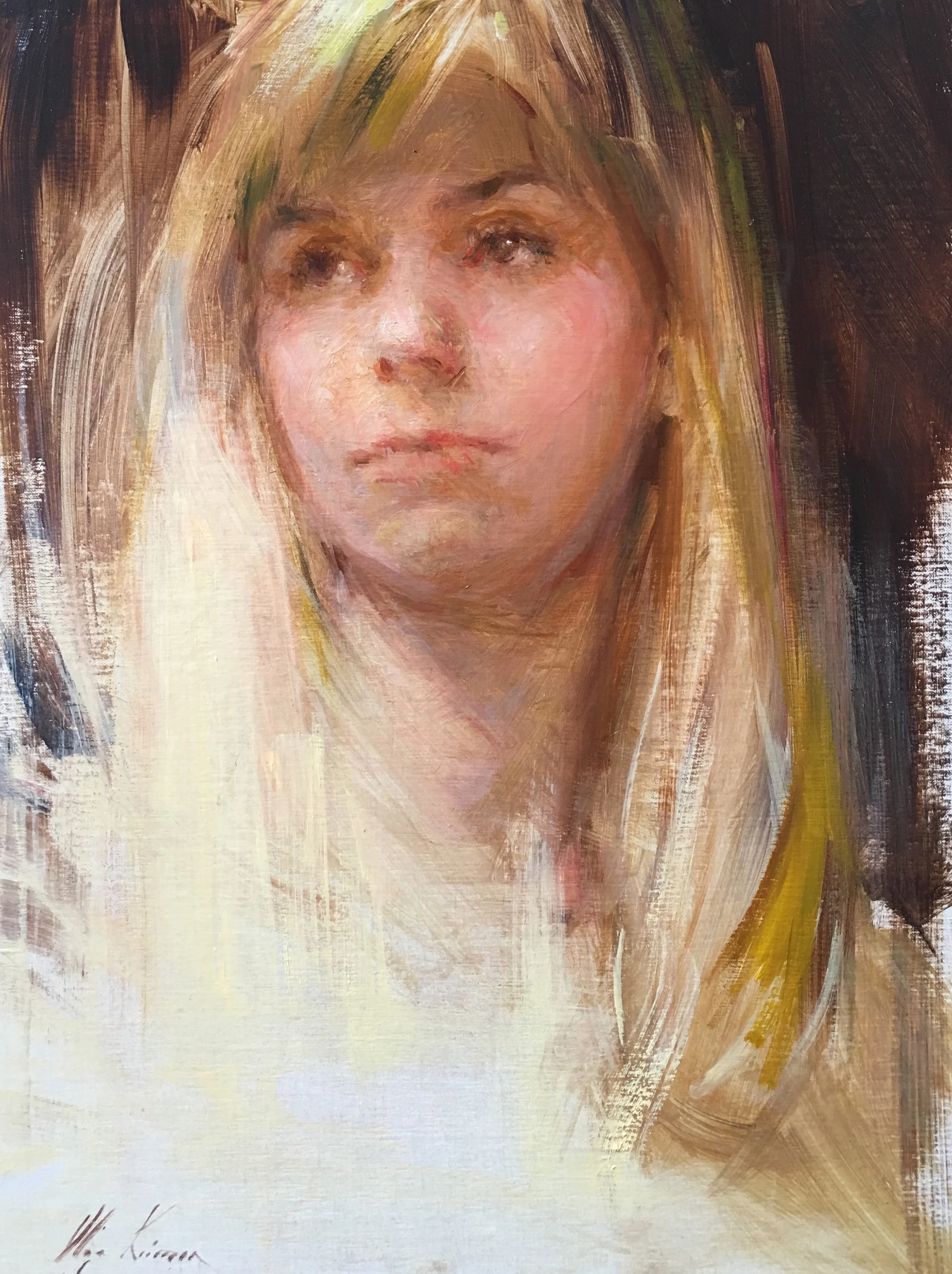 Sketch of a Blonde, 12x16