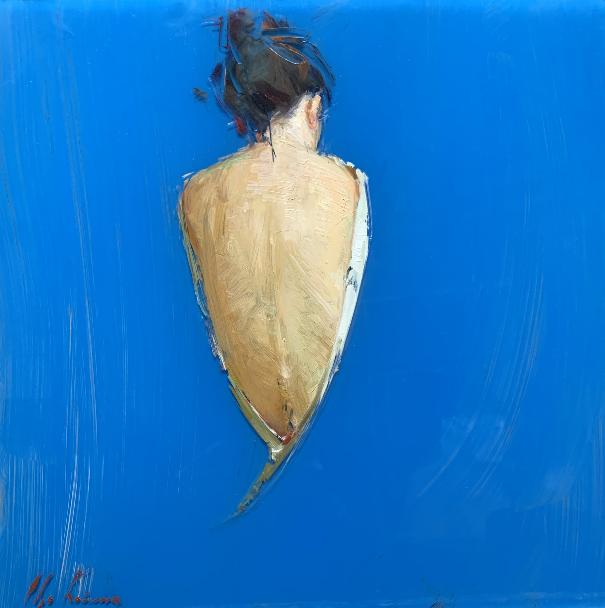 Back On Blue, 12x12