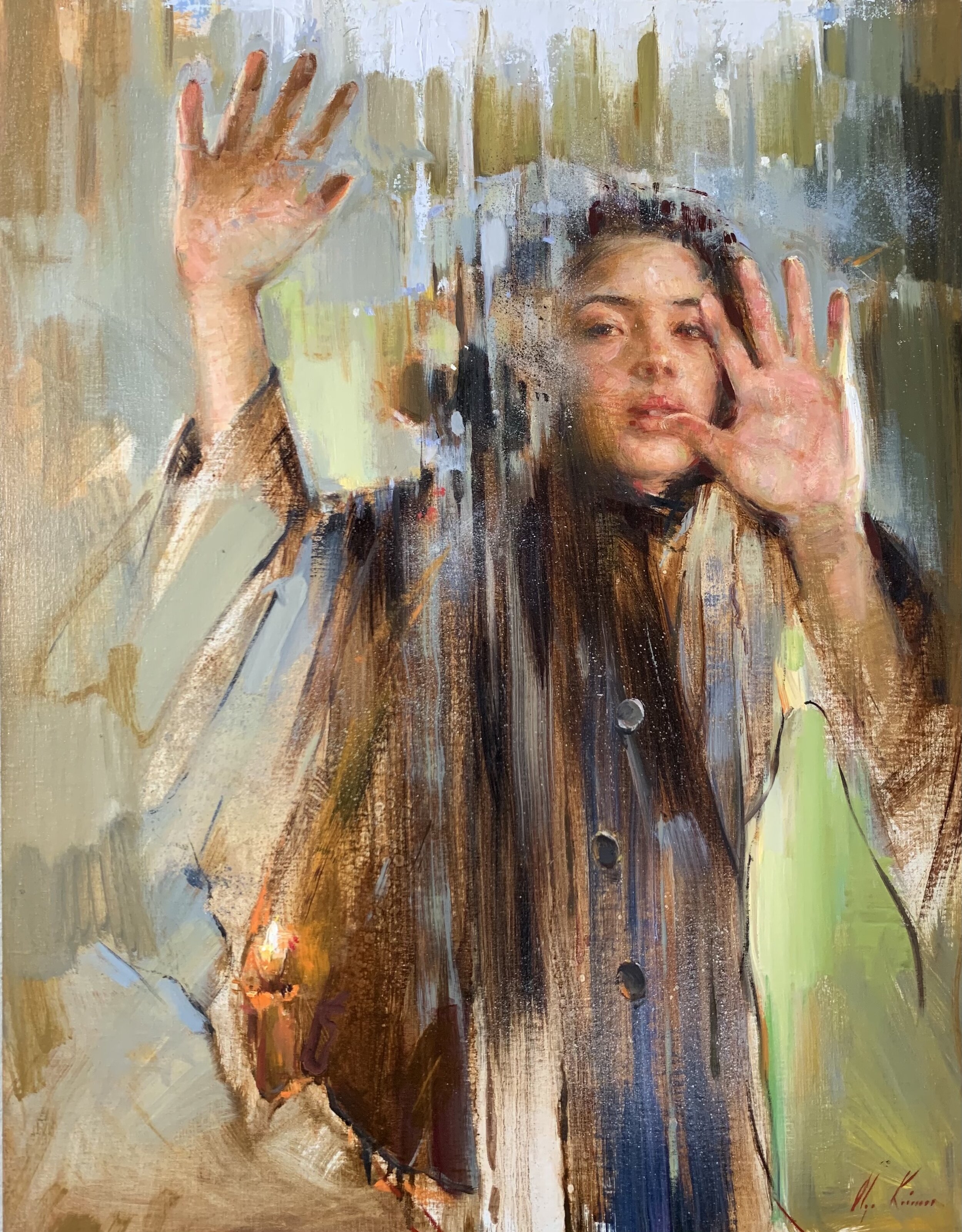 Beneath, oil on Belgian linen mounted on board, 25.5x32.75