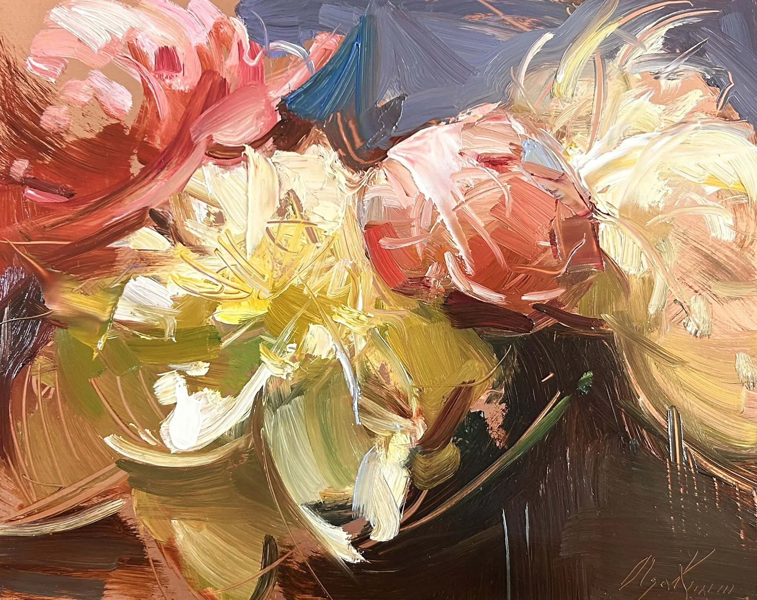 Lush II, oil on copper, 8x10 inches