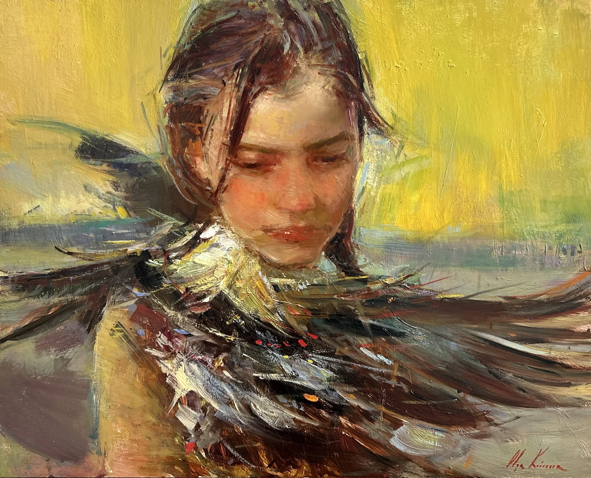 To Fly Towards A Secret Sky, oil on Belgian linen, 16x20 inches