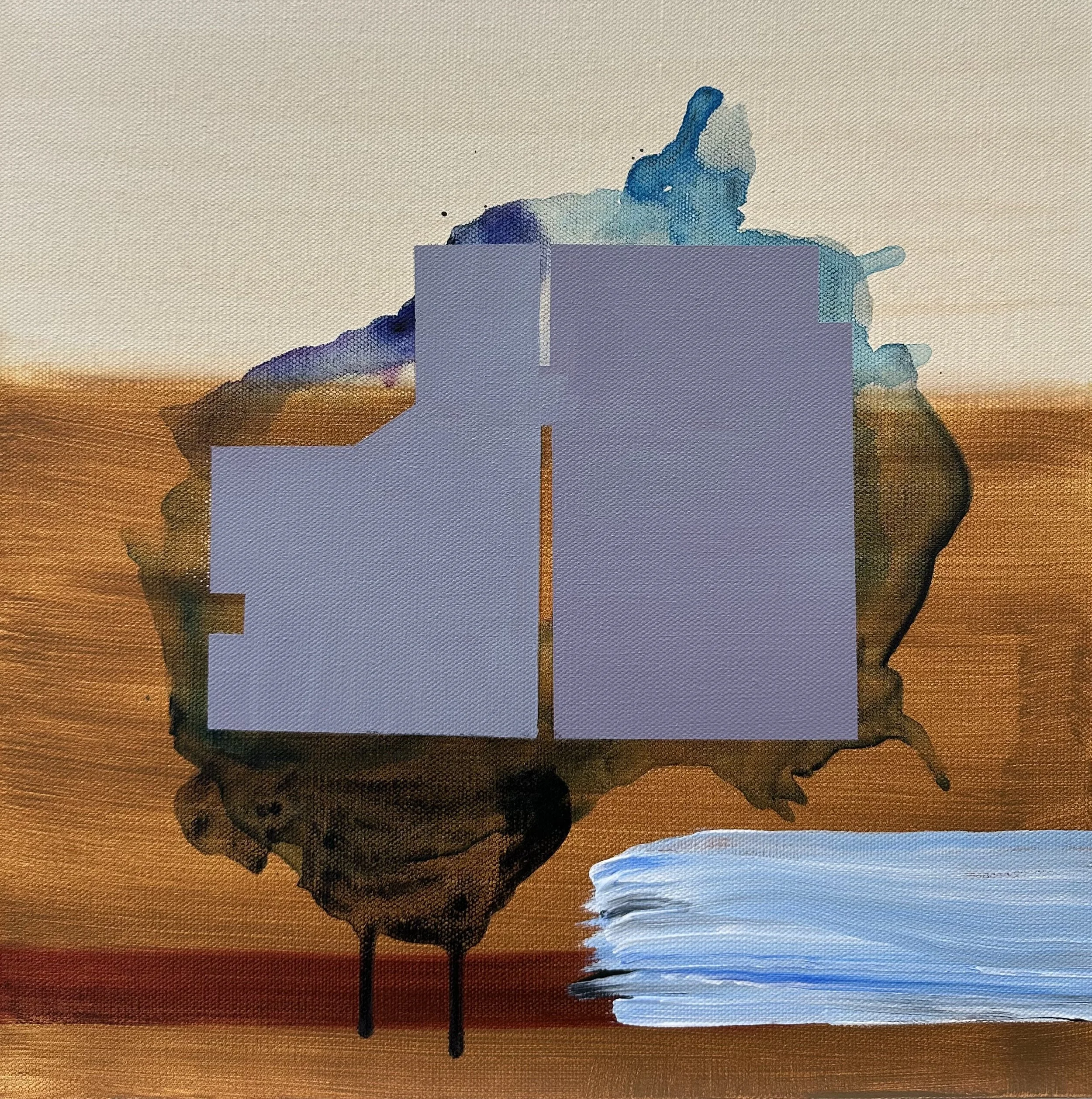   India St , 2024  Acrylic on canvas  14 x 14 inches 