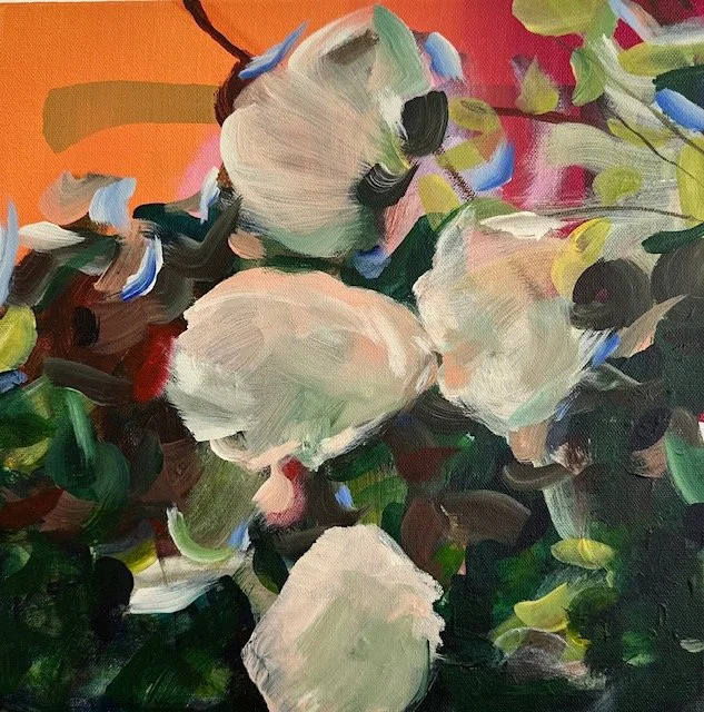  Season change , 2026  Acrylic on canvas  14 × 14 inches 
