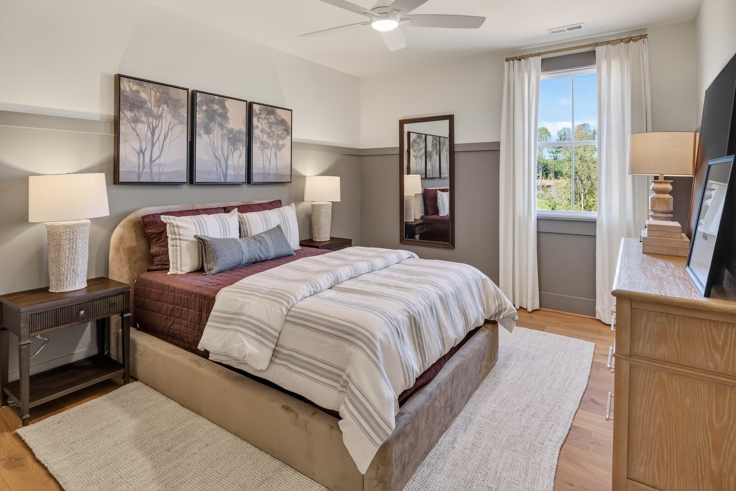 Home office interior photographed with professional real estate photography in Spartanburg, South Carolina.