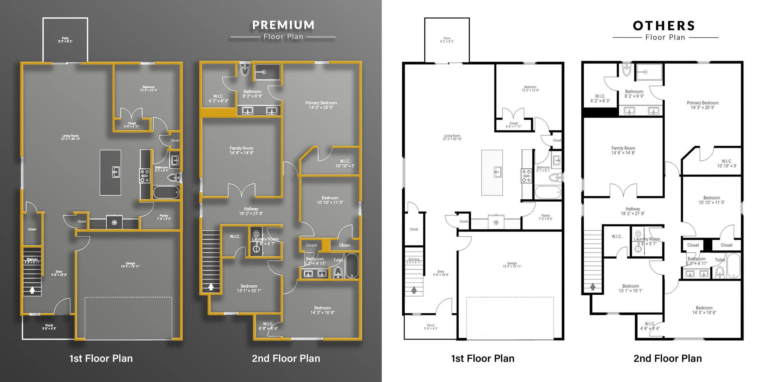 Providing premium floor plans for Spartanburg Real Estate Agents.