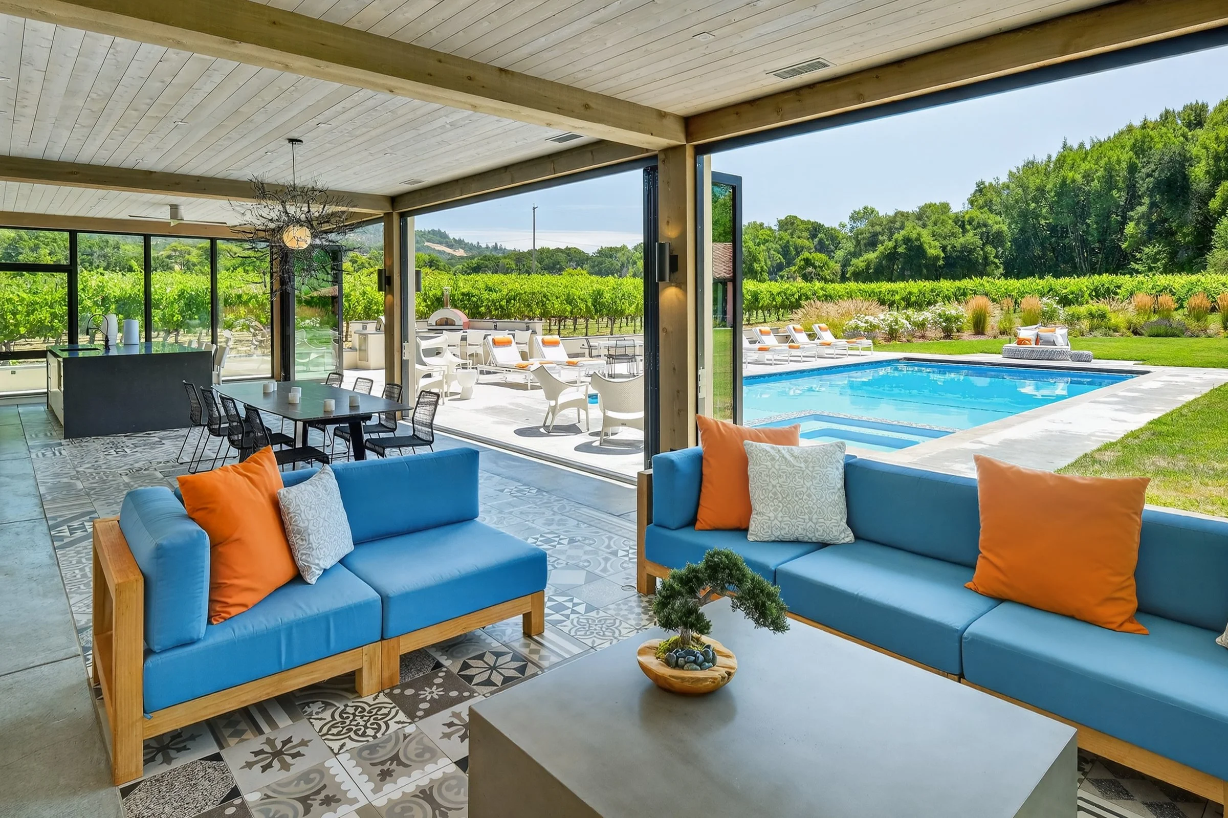 Open floor plan interior photographed for a residential real estate listing in Spartanburg, South Carolina.