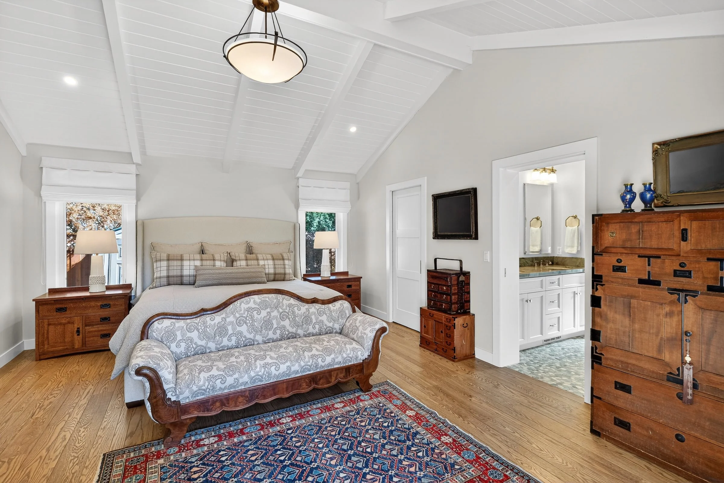 Luxury bathroom interior photographed for a Spartanburg, South Carolina residential listing.