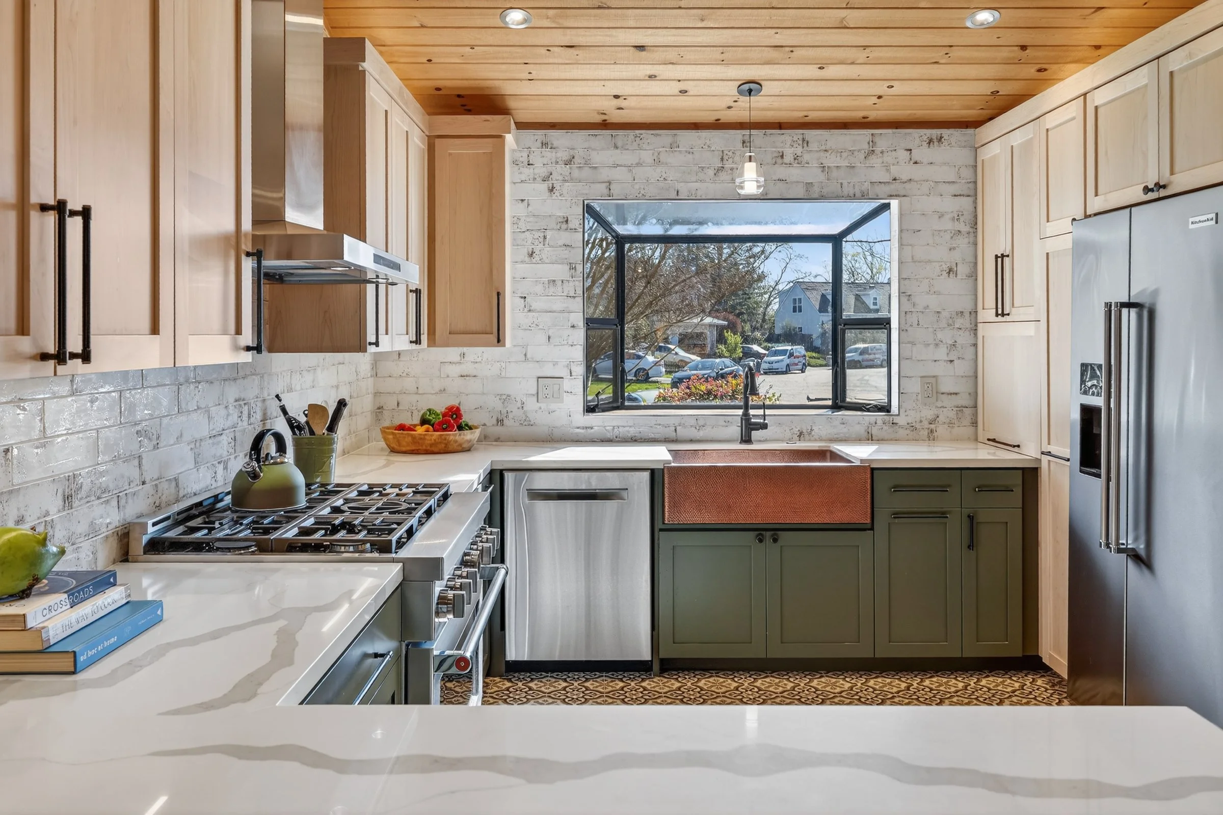 Bright living room interior photographed for a real estate listing in Greenville, South Carolina.