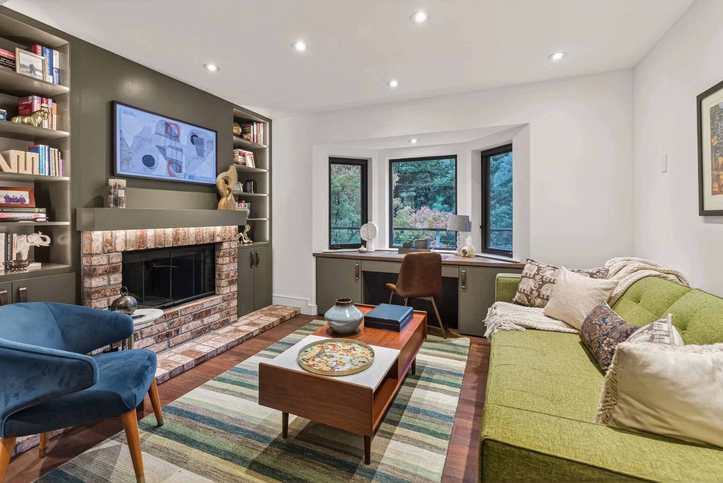 Interior real estate photography highlighting natural light in a Greenville, South Carolina home.