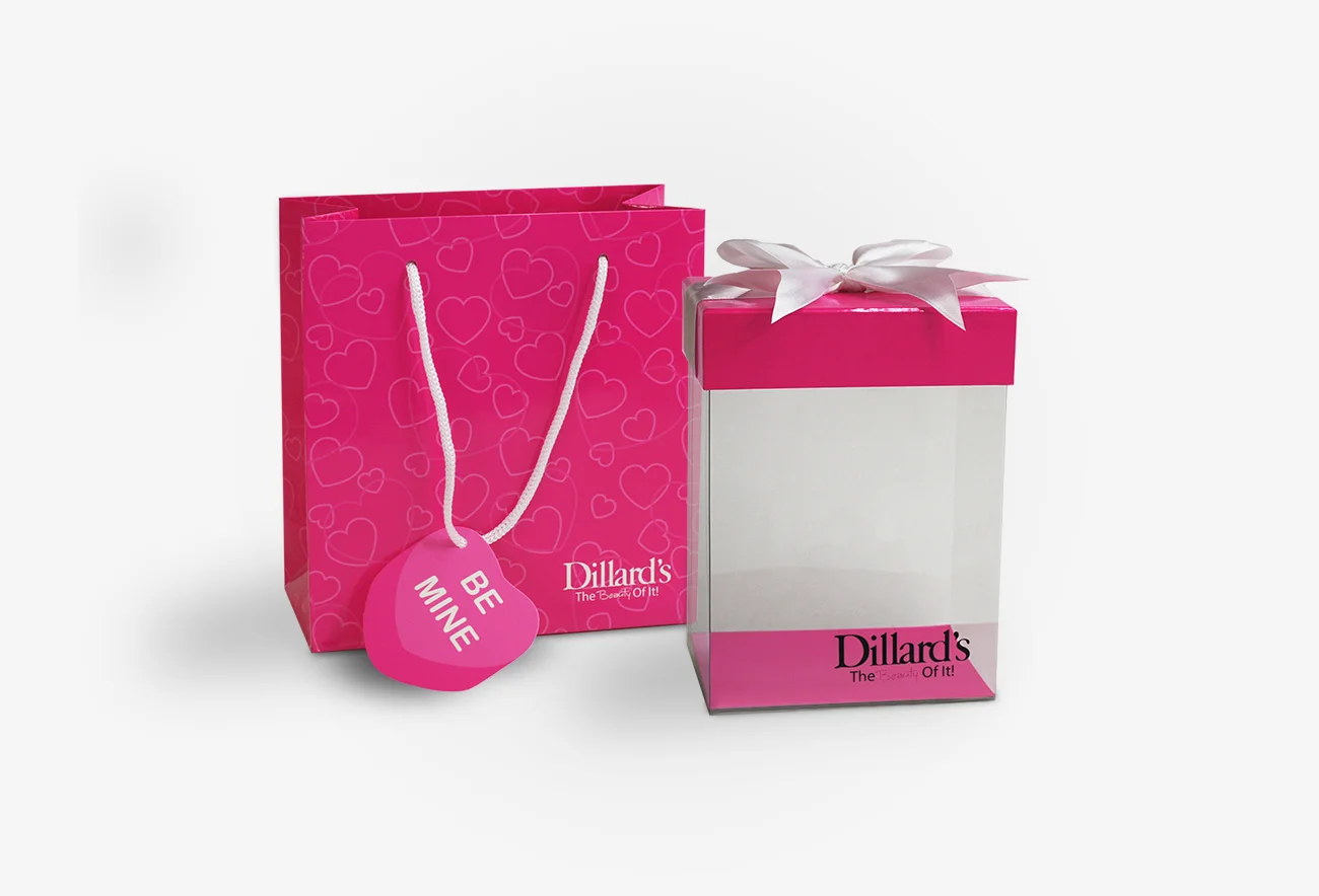 Dillard's Valentine's Day Shopper and Container
