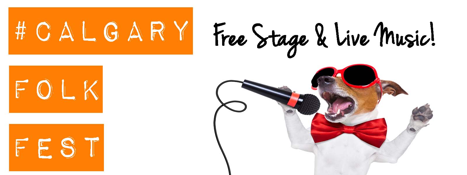 Listen to live music with your dog at the Folk Festival Free stage!
