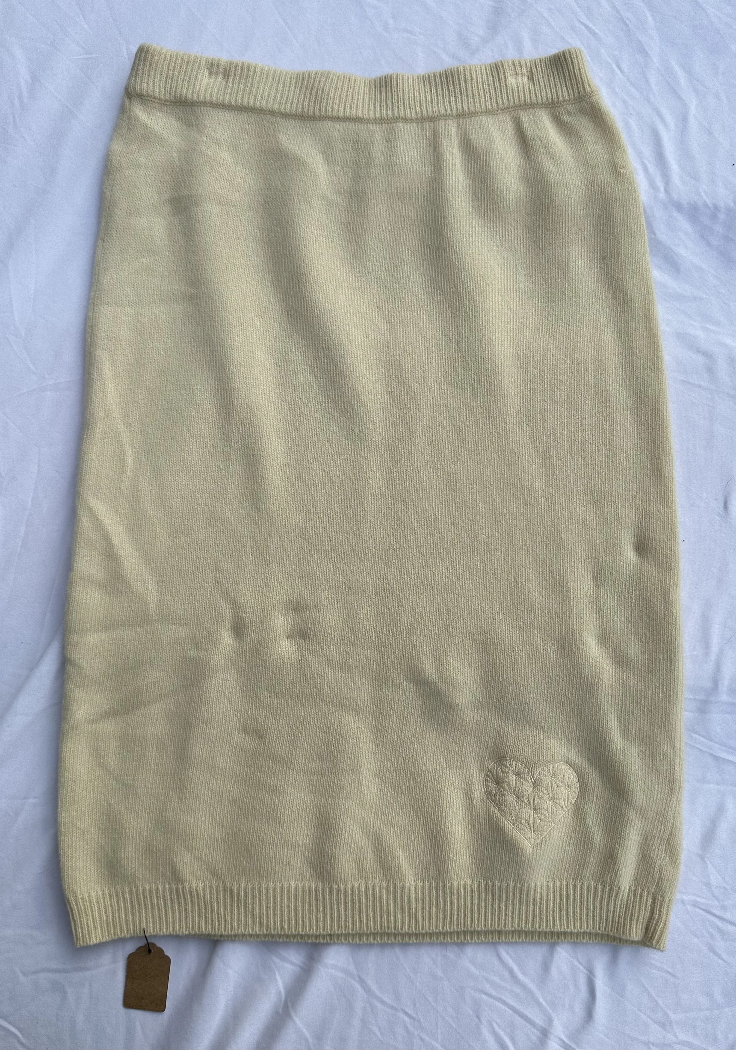 T001 Skirt - Yellow - Yellow Embroidery - S