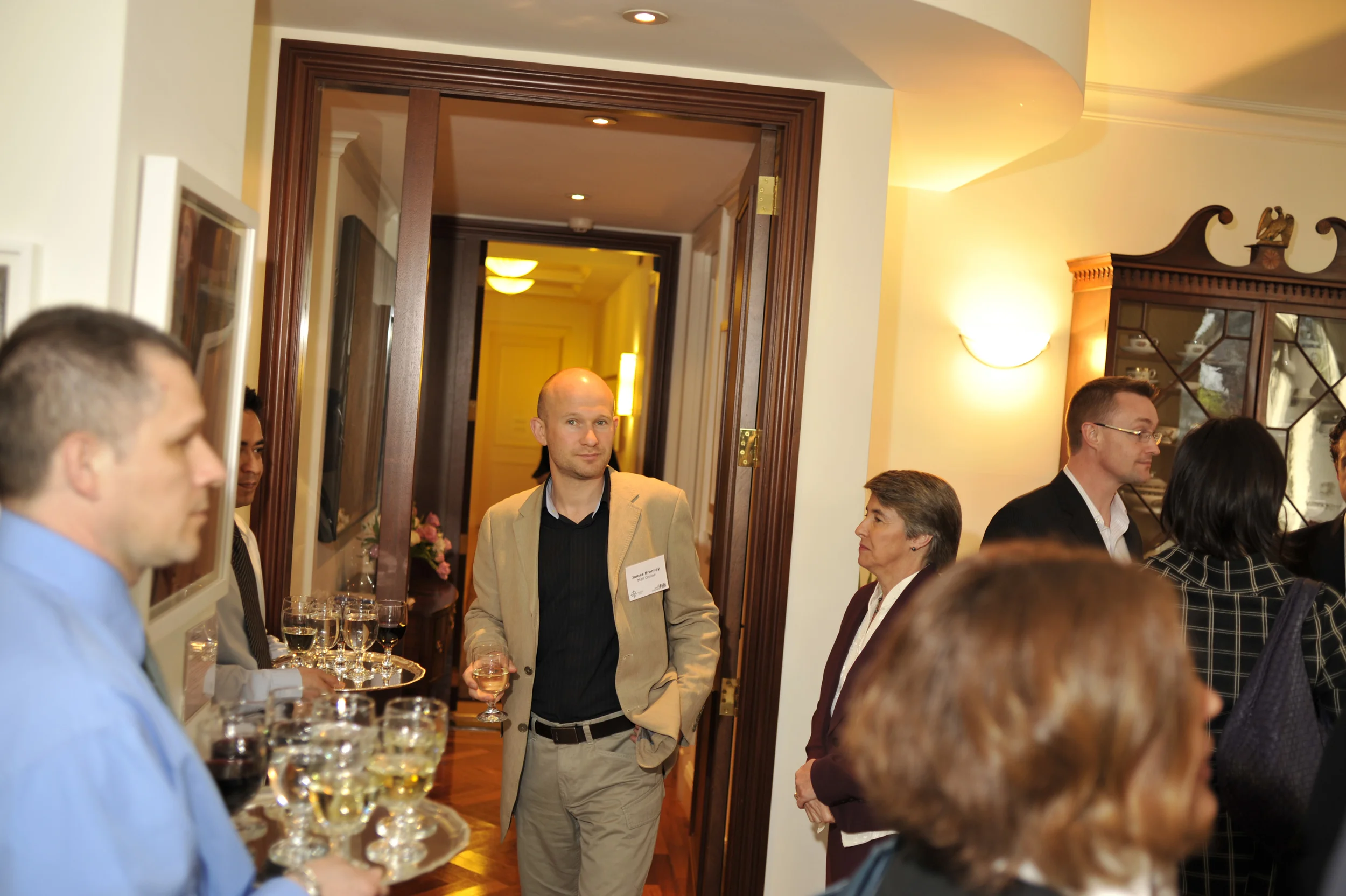 An evening at the British Consulate.