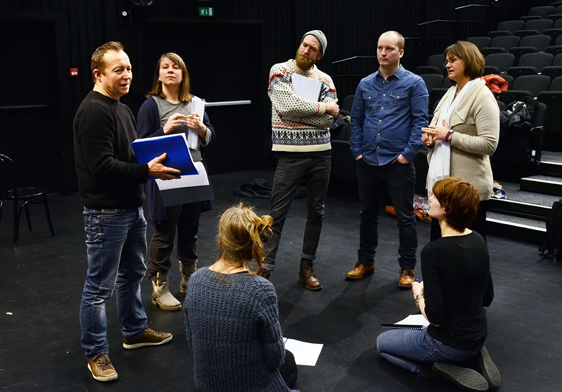 Rehearsal at Rådstua Teaterhus, Norway, 2015. © Clay Myers-Bowman.
