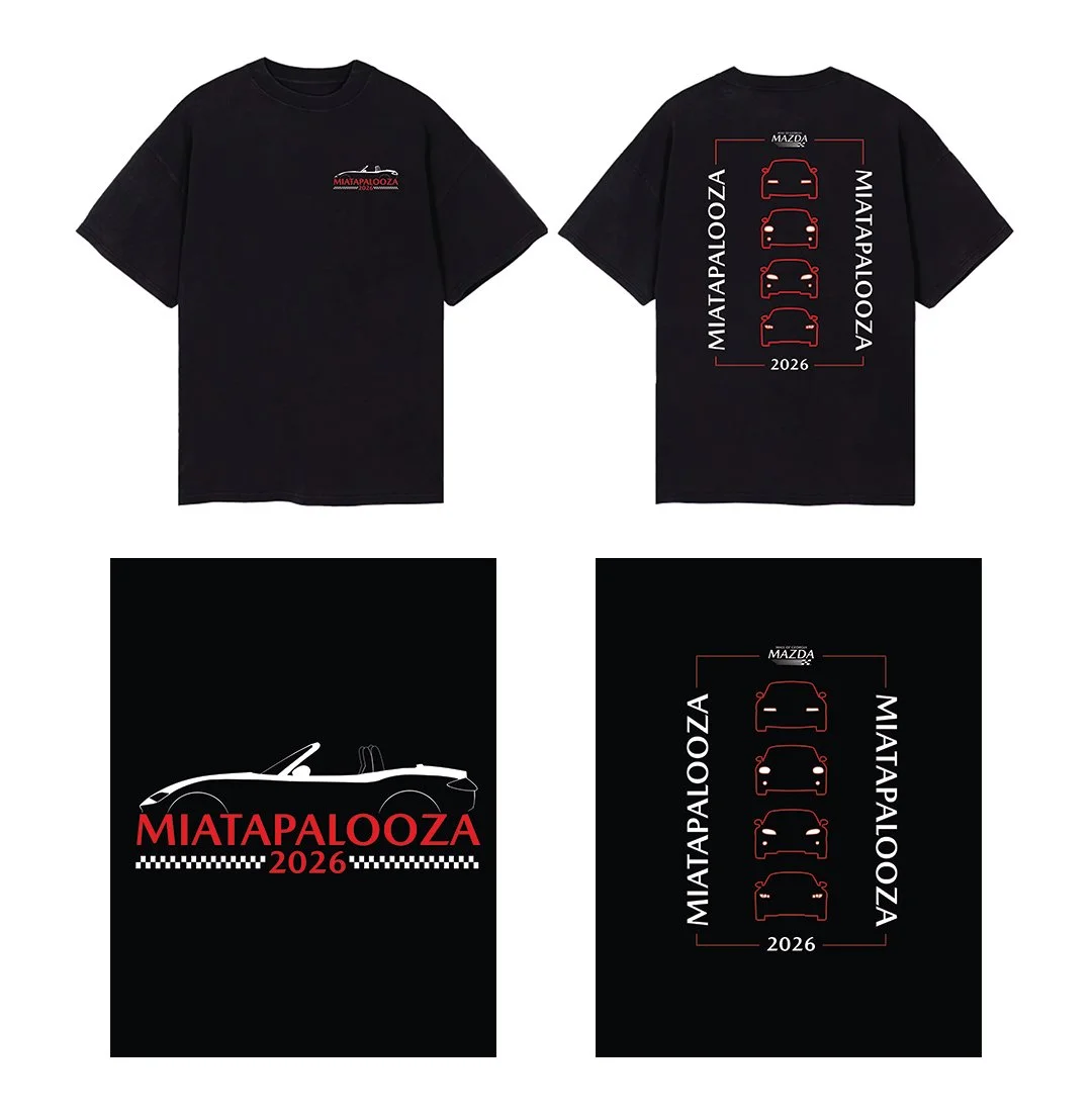  Tee shirt design for Mall of Georgia’s Miatapalooza event. 