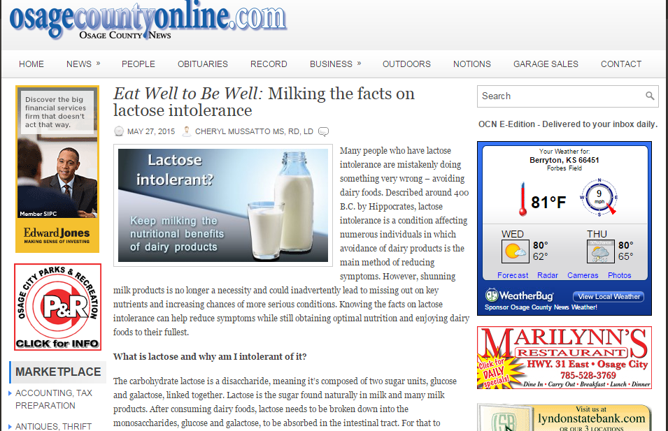 Lactose Intolerance and Drinking Milk, Dr. David Samadi
