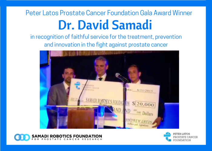 Samadi Robotic Foundation Receives Generous Donation to Help Fund and Educate Prostate Cancer Prevention