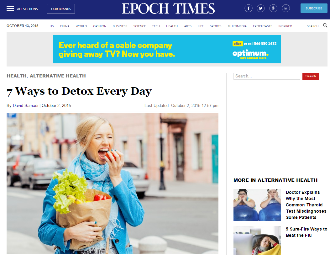 Epoch Times: How to Detox
