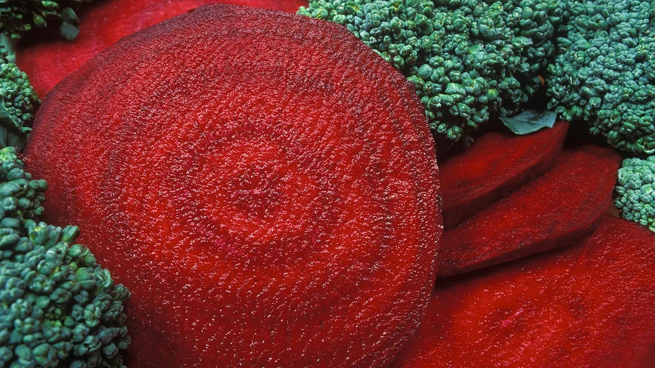 Broccoli and beets