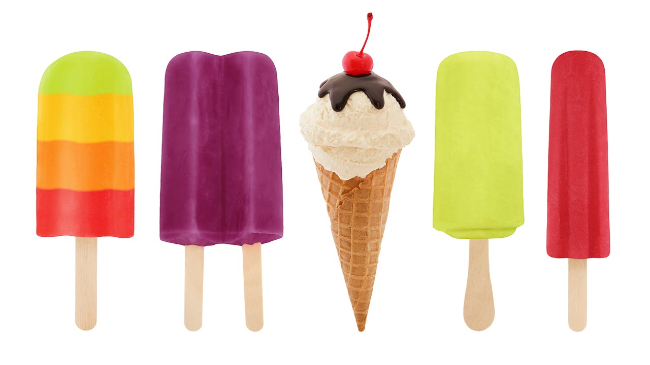 The difference between frozen desserts