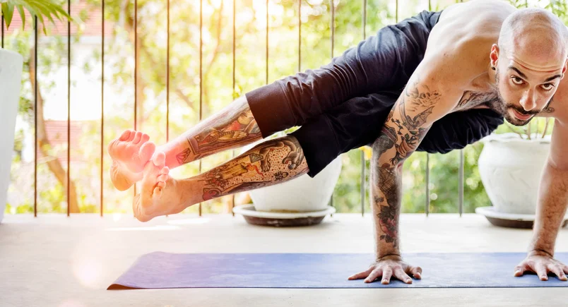 More men discovering yoga