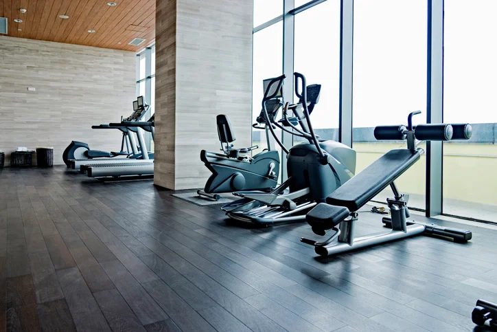 Household items creating an inexpensive at-home gym