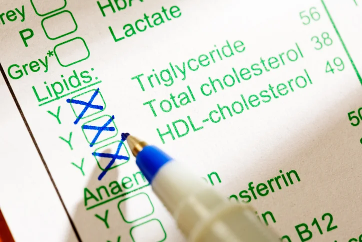 Reduce sitting to reduce triglycerides