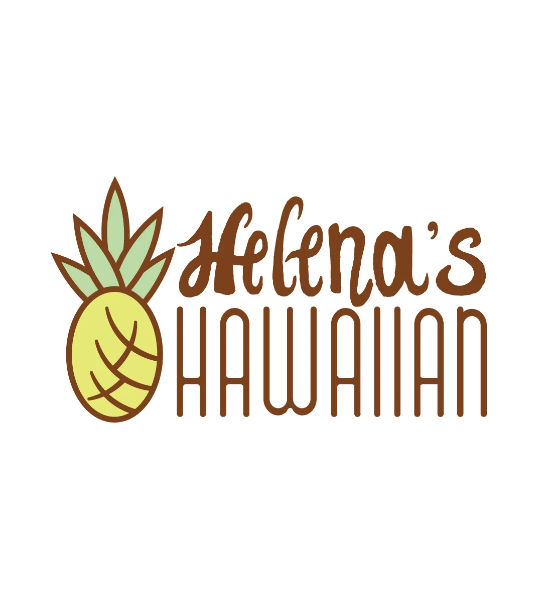 Homeade and Local Hawaiian Cuisine. (Self Hand-rendered typography)