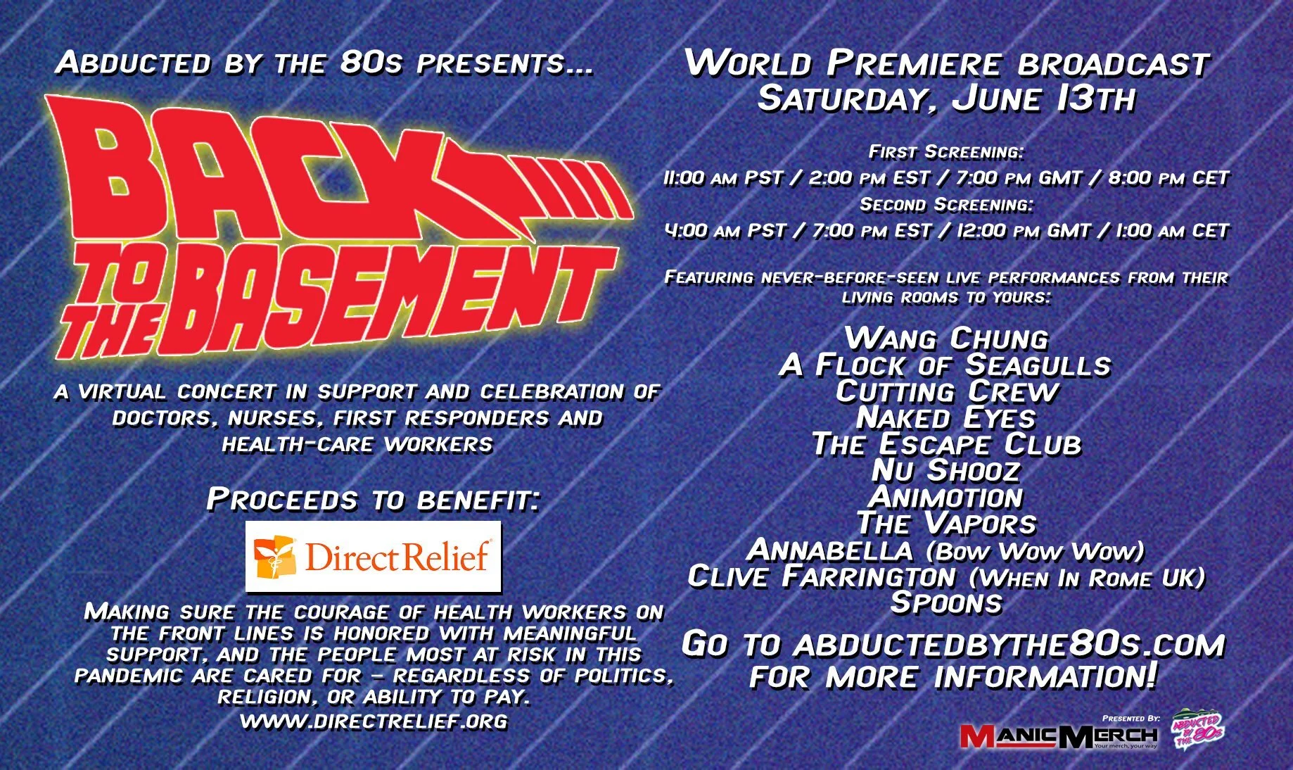 Back To The Basement: A Virtual 80s Concert