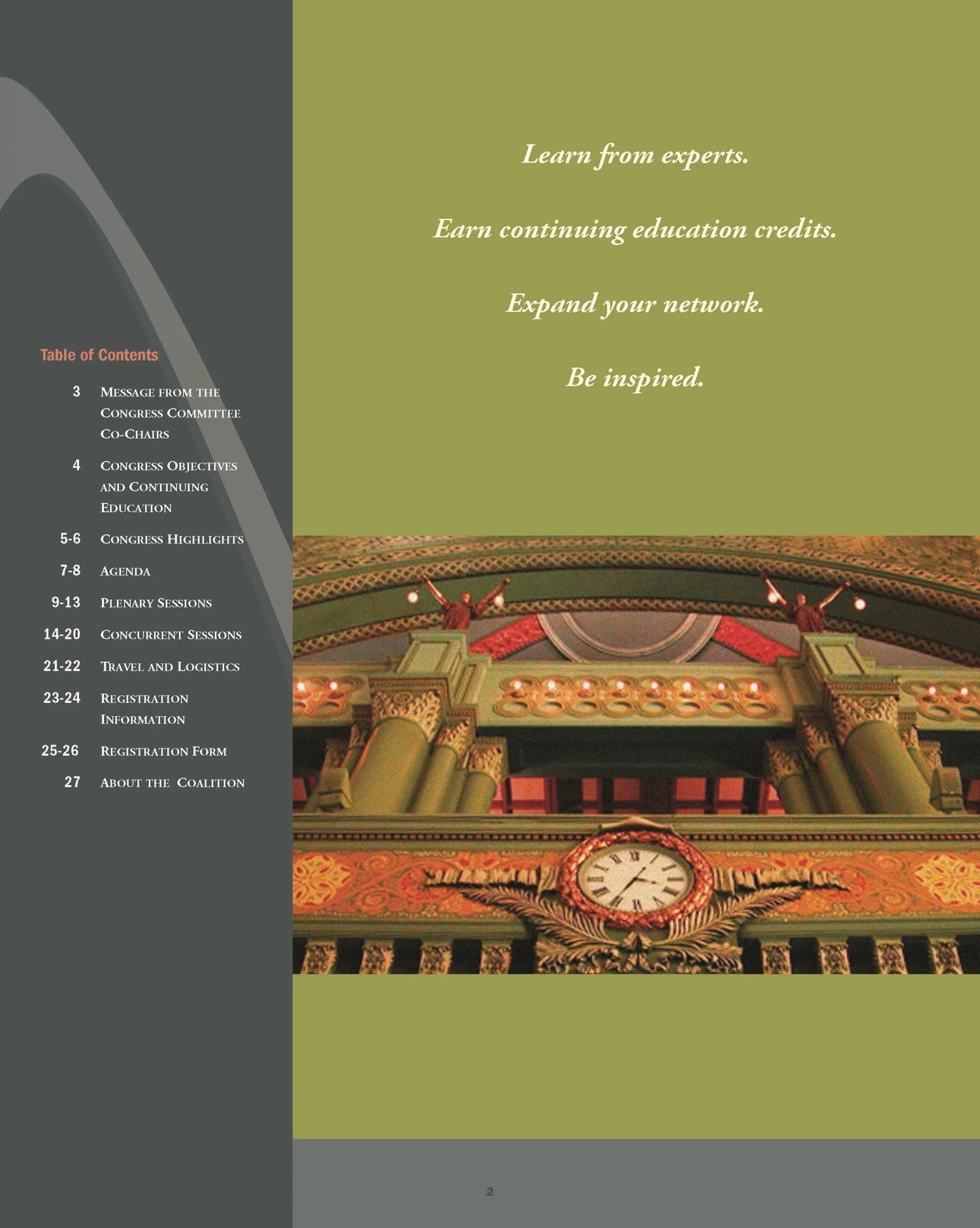  Conference collateral and bi-yearly publications for the Supportive Care Coalition 