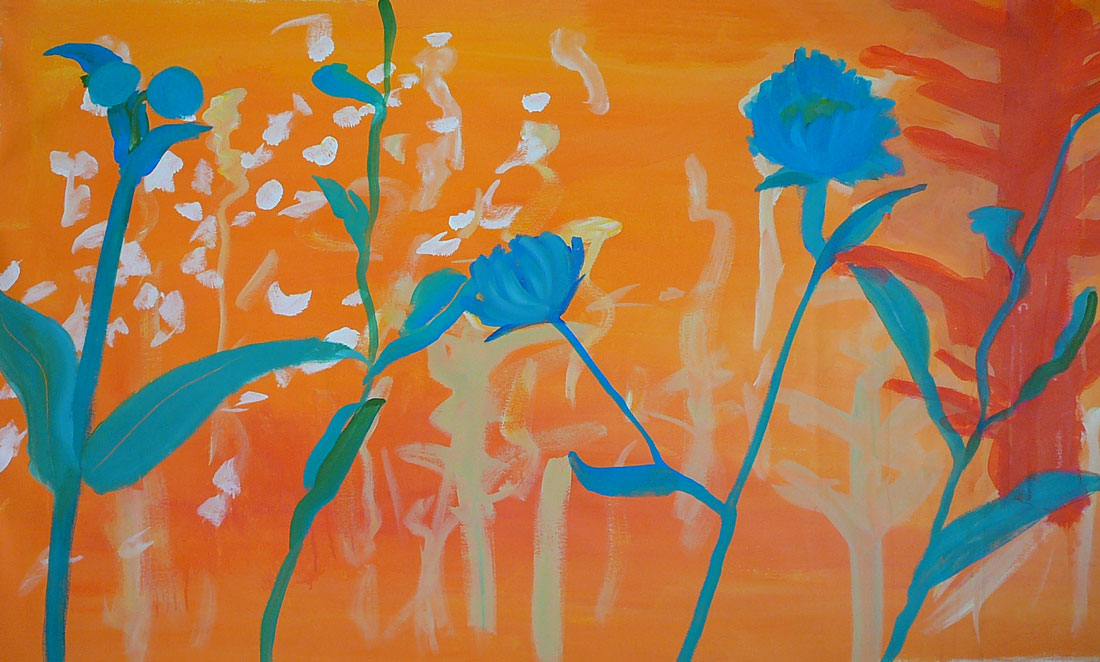 Serendipity. 2008. Acrylic on canvas. 35″ x 60″