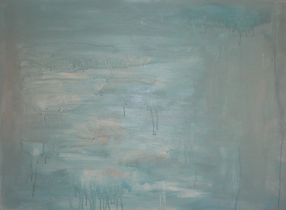 Alone amongst so many. 2008. Acrylic and gesso on canvas. 35″ x 47.5″