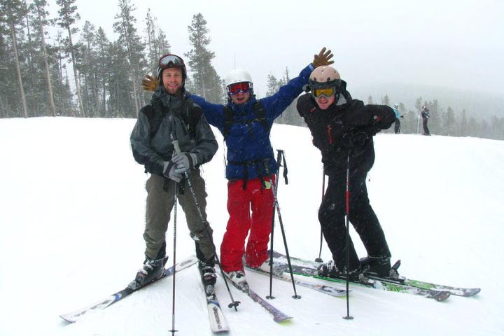  This 2010 skiing trip was one of many that resulted in injury. (Photo courtesy Dan Boyce) 