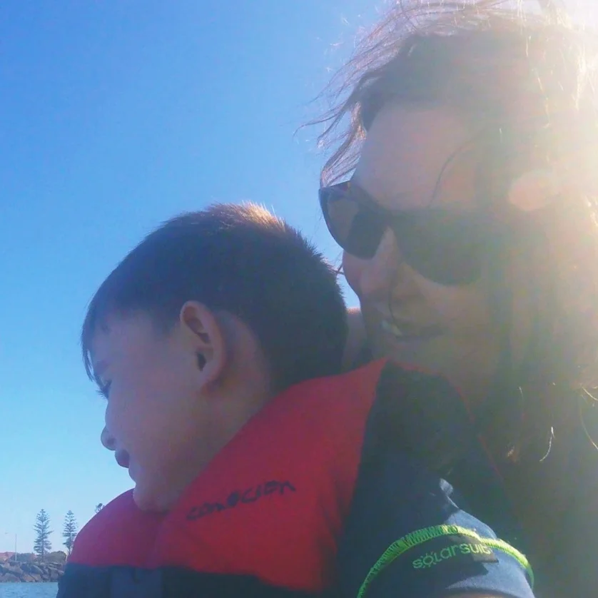 Tess Ley and her son (Photo courtesy Tess Ley)