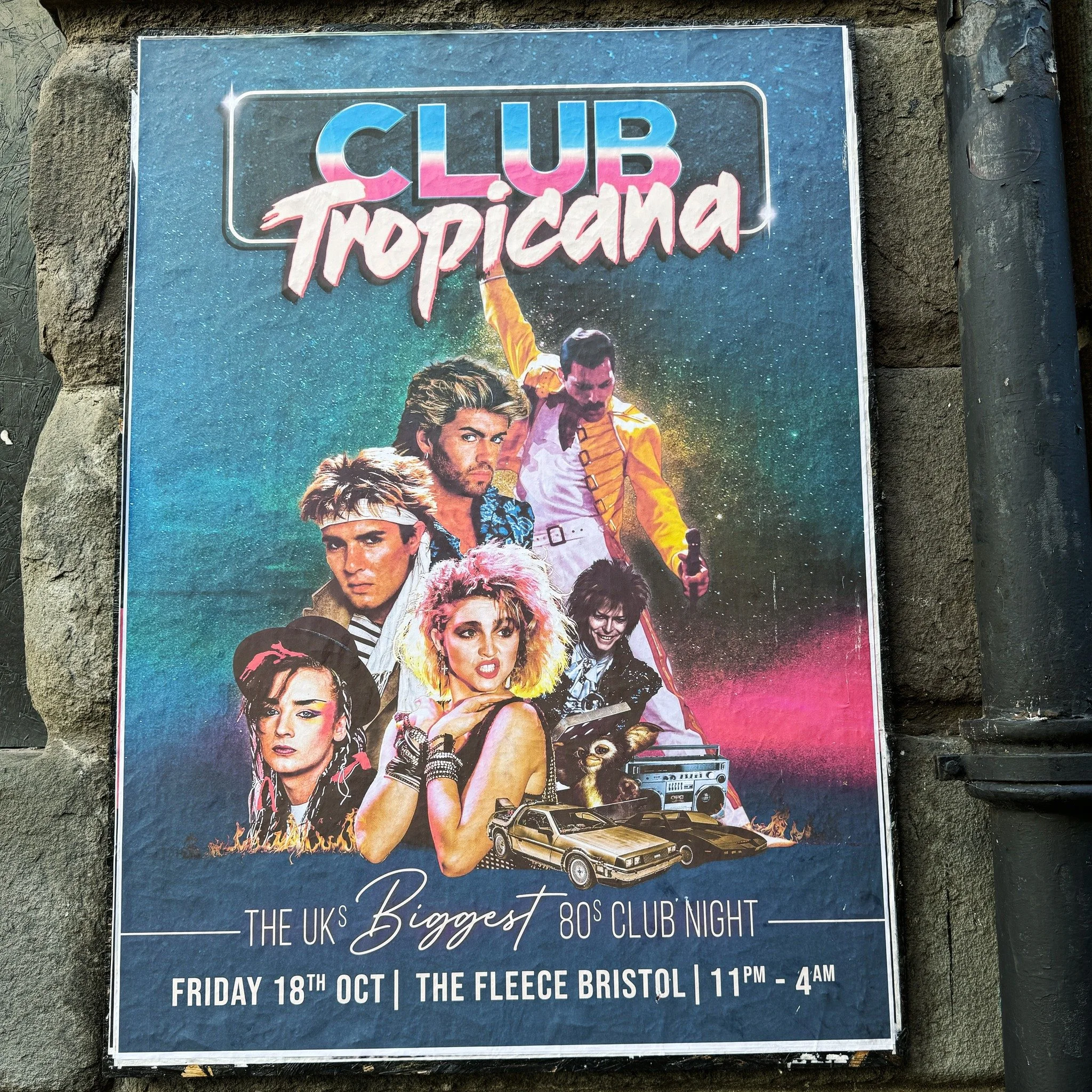 Drinks won't be free. 

#theeighties #clubtropicana #isthatsimonlebon #poorbowiehedidmorethanlabyrinthinthe80s #crackhorse #posterart