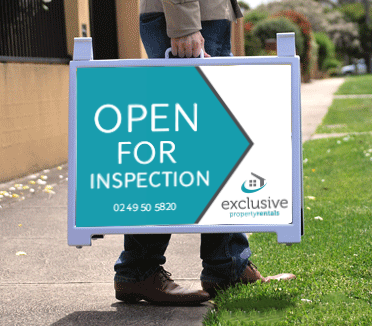 Signage for Exclusive Property Rentals