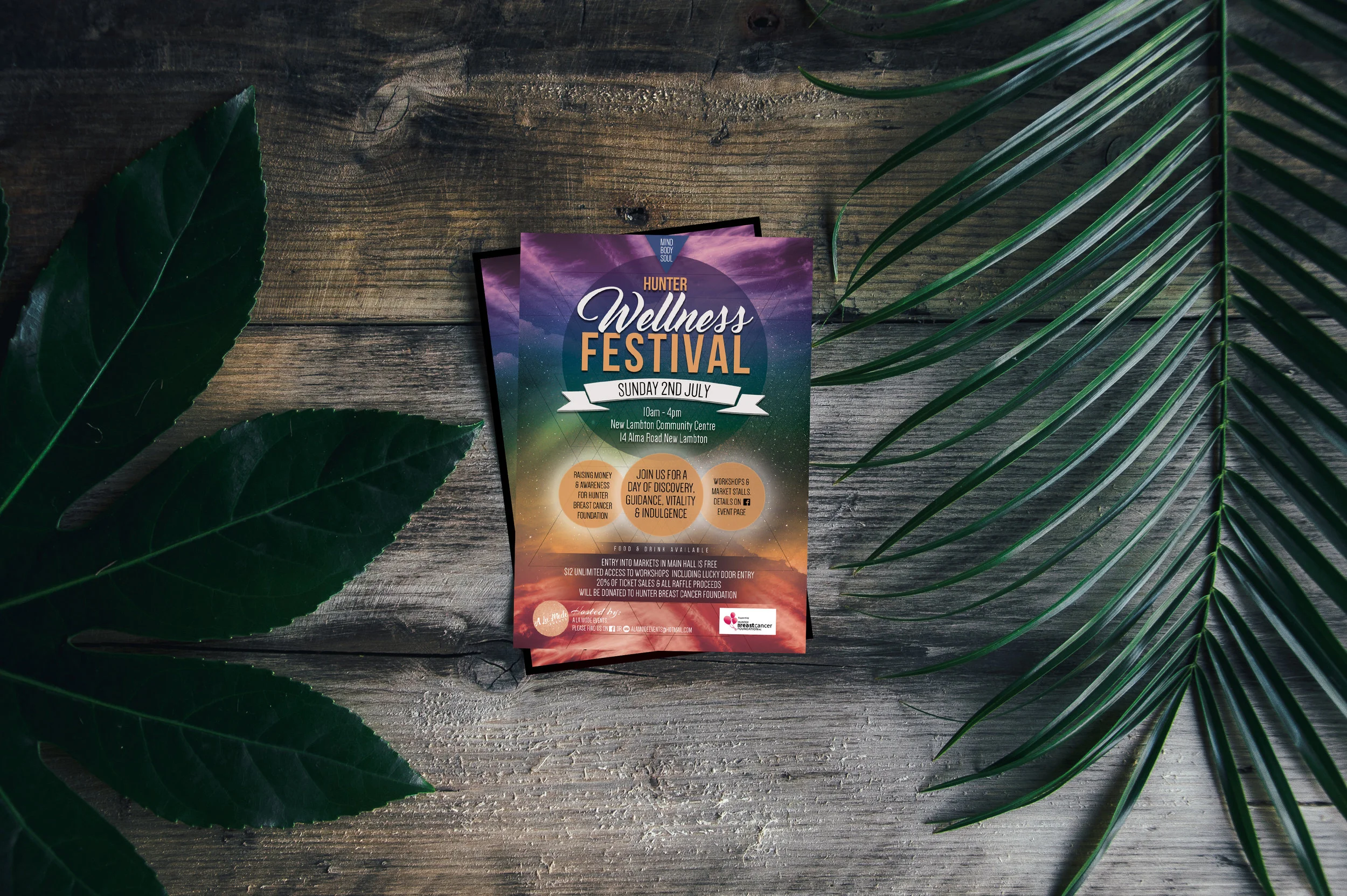 The Hunter Wellness Festival Poster and Social Media Design