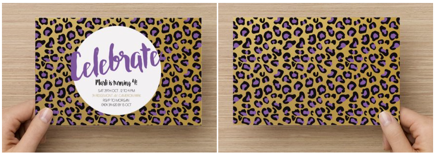 Invitations for a 4th birthday Party