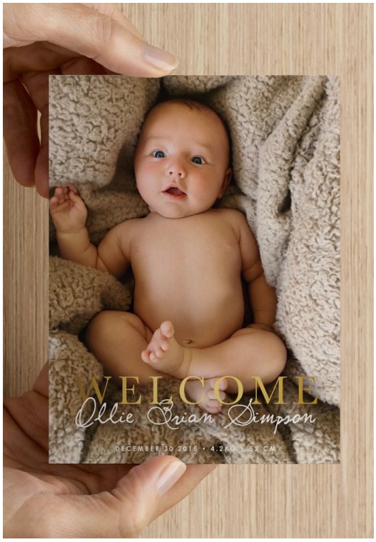Birth Announcement Card