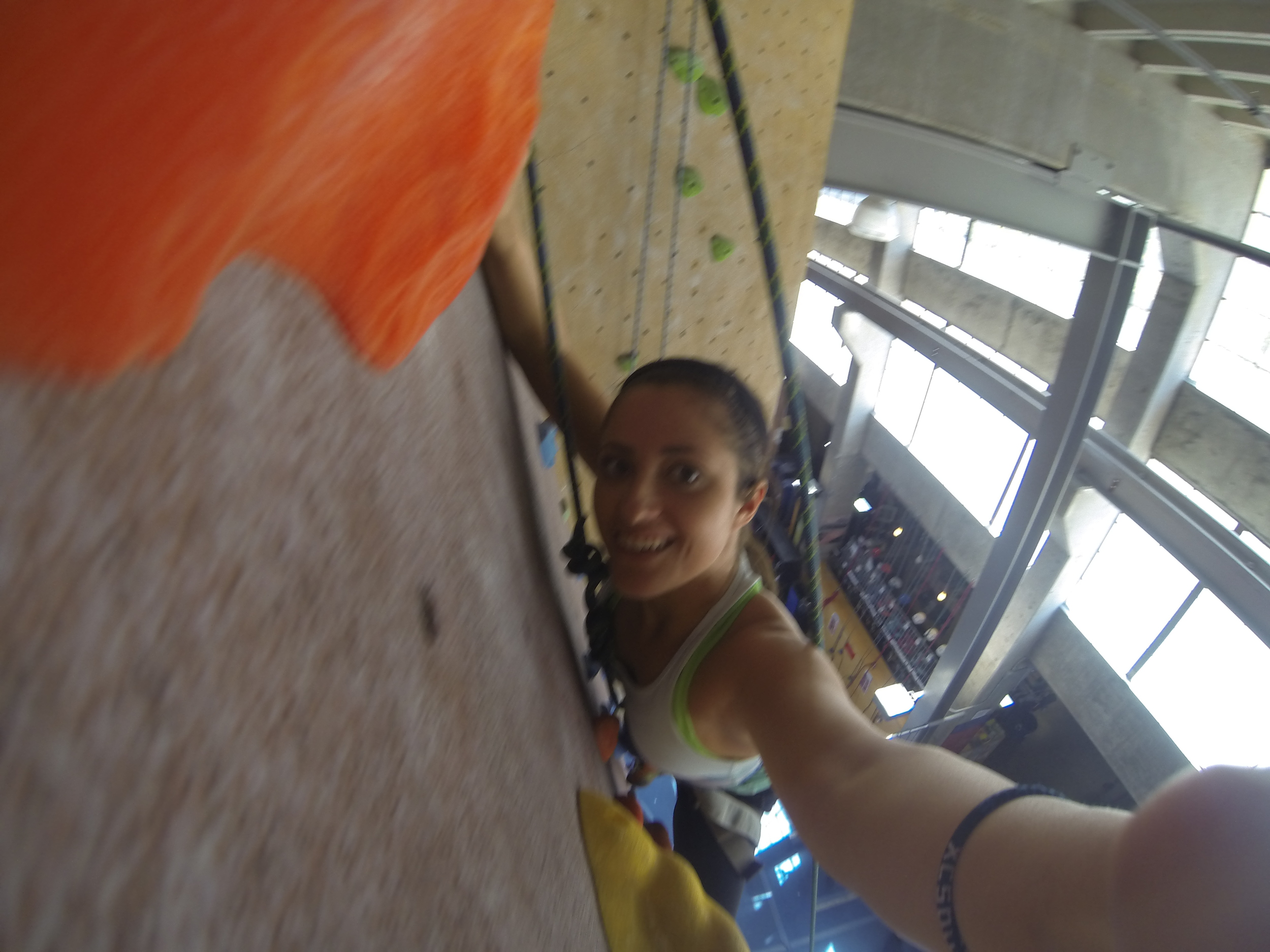 Indoor rock climbing