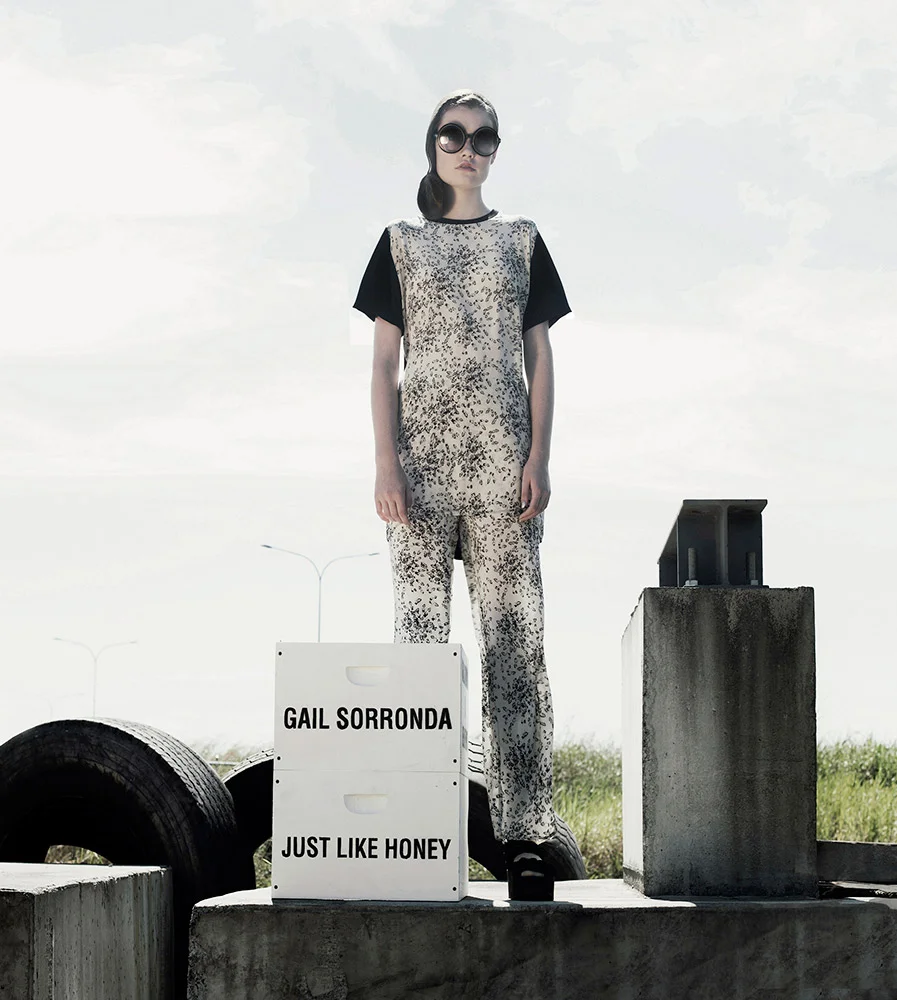 Designer – Gail Sorronda Photography – Megan Cullen Hair – Lisa Guardala Make Up – Emma-Louise Diamond