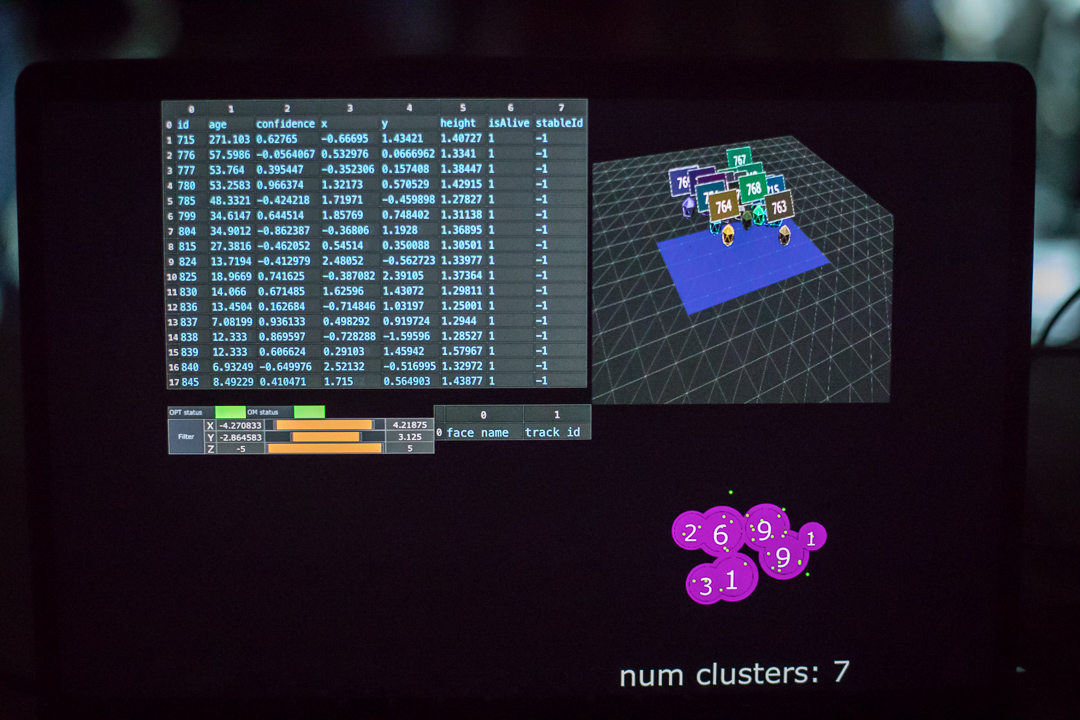 TouchDesigner interfacce for OpenPTrack OpenMoves clustering! Thanks to Matthew Ragan & Peter Gusev