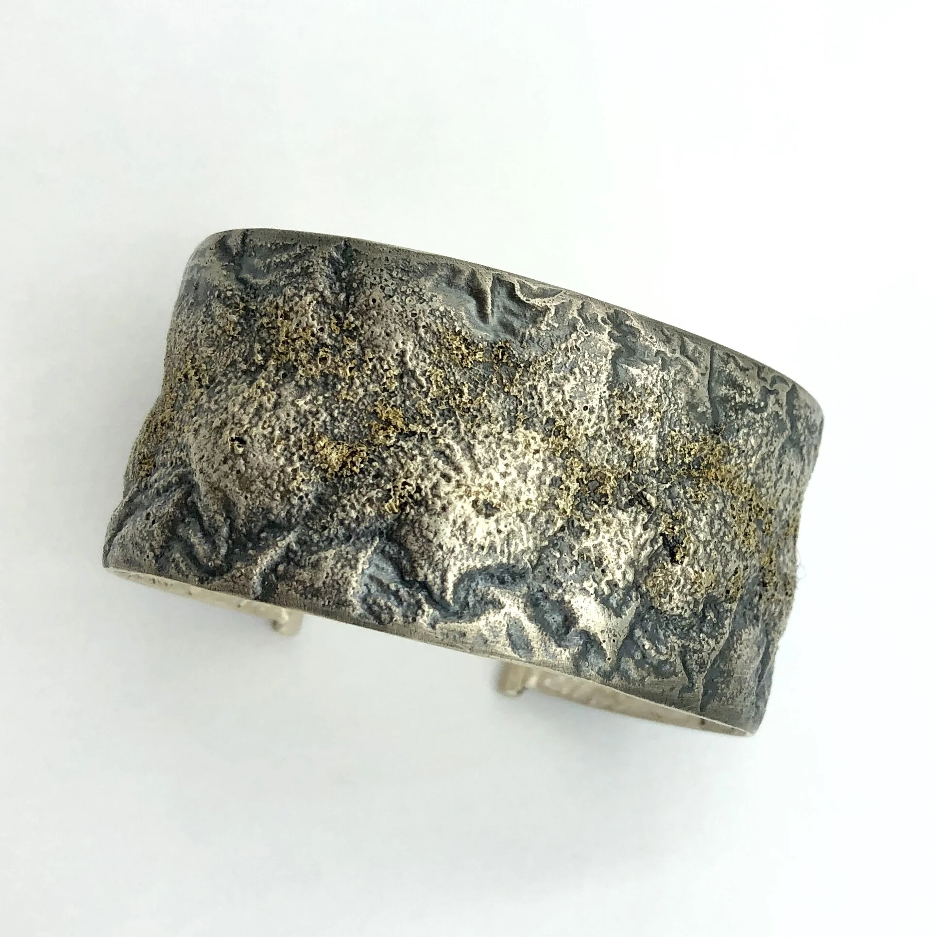 Gold Erosion Cuff - Wide