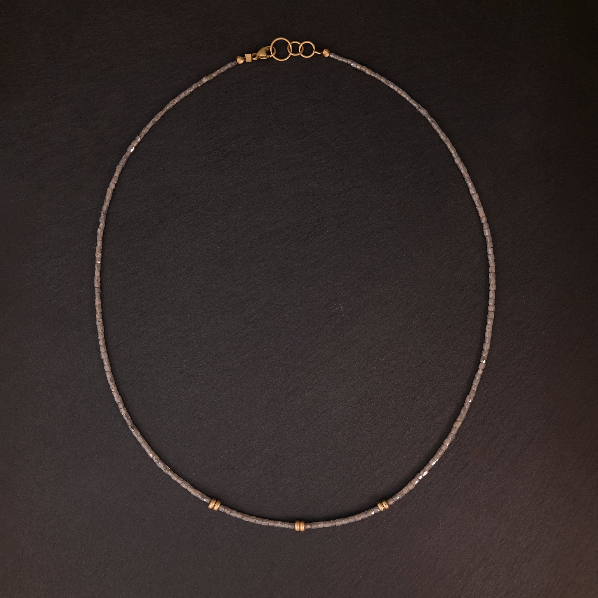 Diamond Bead Necklace
