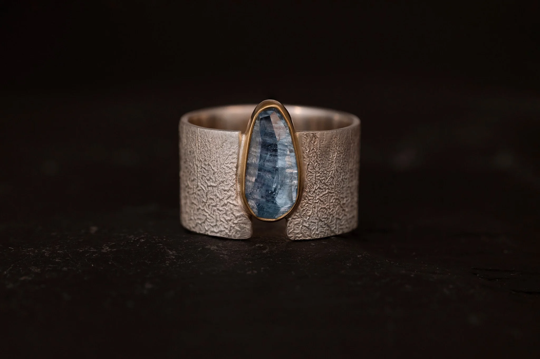 Sky Blue Aquamarine Ring