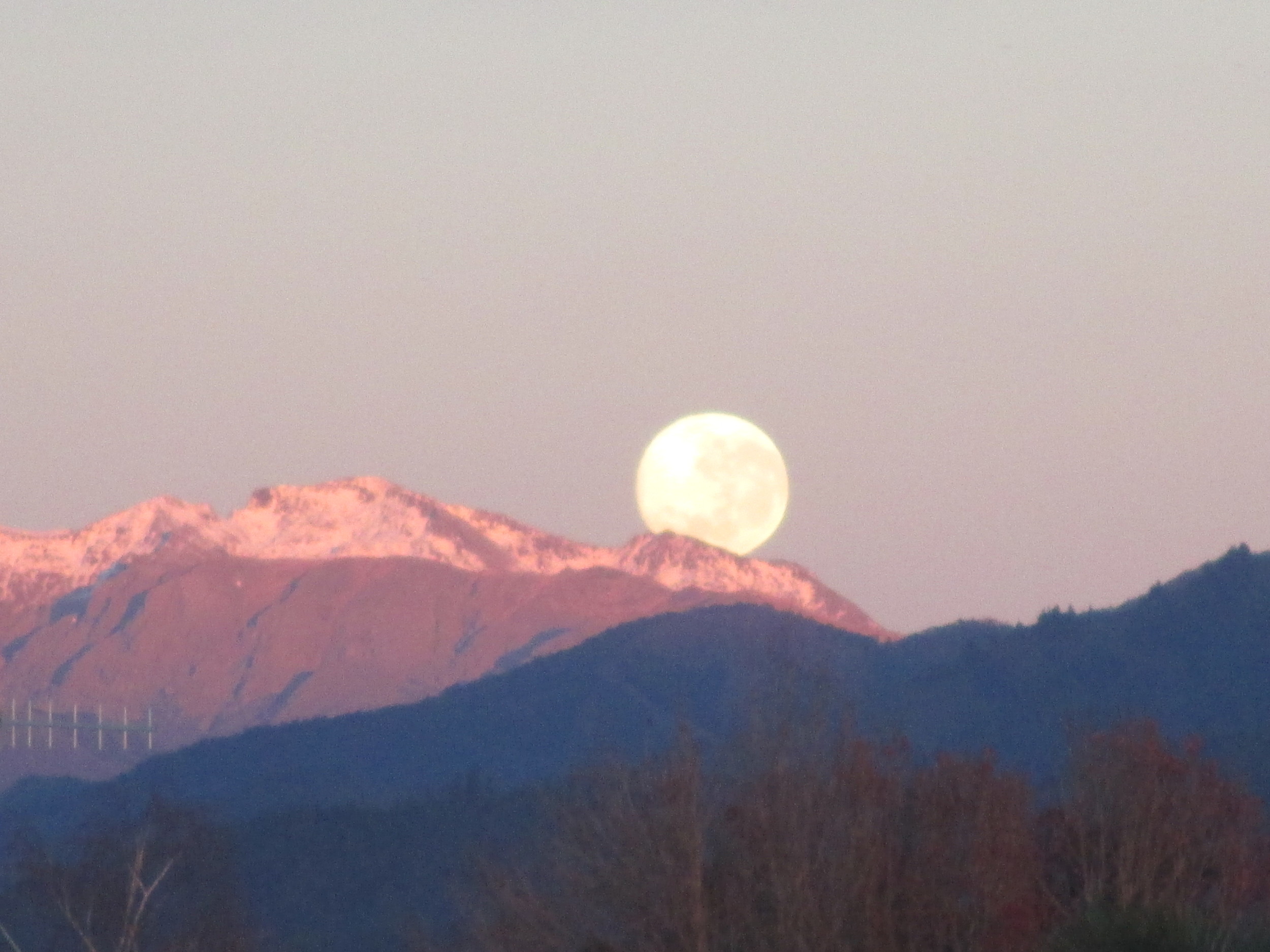   Full moon over Mt Arthur from my house in Motueka  